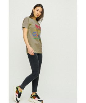 Boyfriend T-shirt / air print /