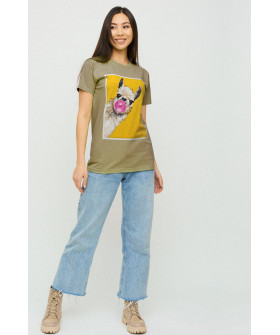 Boyfriend T-shirt / air print /