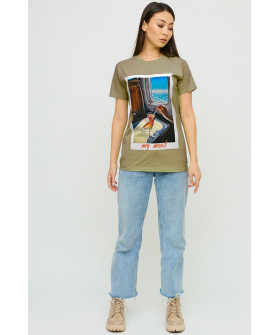 Футболка Boyfriend / air print /