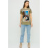 Boyfriend T-shirt / air print /