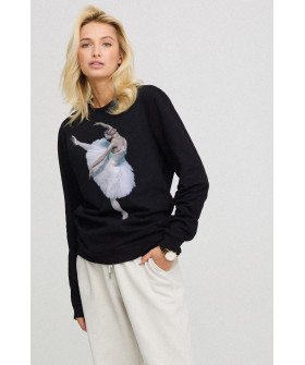 Sweatshirt for women oversize /no flis/ 