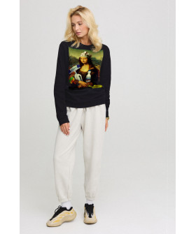 Sweatshirt for women oversize /no flis/ 