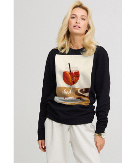 Sweatshirt for women oversize /no flis/ 