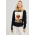 Sweatshirt for women oversize /no flis/ 