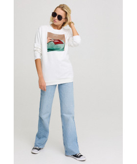 Світшот жіночий oversize  /no flis/ 