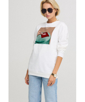 Sweatshirt for women oversize /no flis/ 