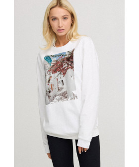 Sweatshirt for women oversize /no flis/ 