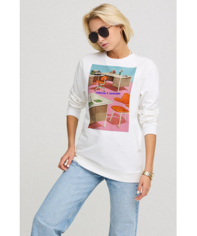 Sweatshirt for women oversize /no flis/ 