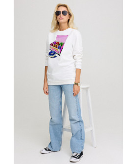 Sweatshirt for women oversize /no flis/ 