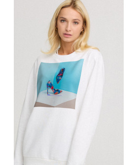 Sweatshirt for women oversize /no flis/ 