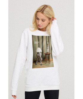 Sweatshirt for women oversize /no flis/ 