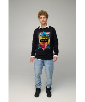 Sweatshirt men's OVERSIZE /no flis/