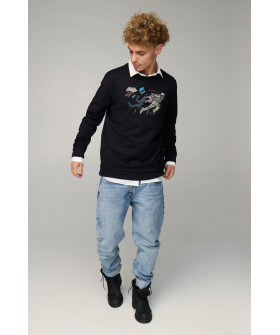 Sweatshirt men's OVERSIZE /no flis/