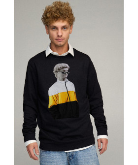 Sweatshirt men's OVERSIZE /no flis/