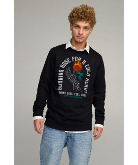 Sweatshirt men's OVERSIZE /no flis/