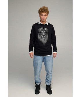 Sweatshirt men's OVERSIZE /no flis/