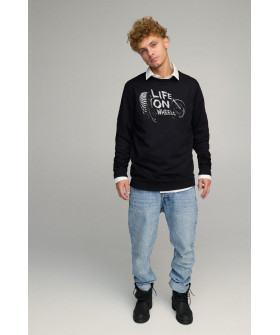 Sweatshirt men's OVERSIZE /no flis/