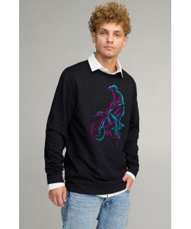 Sweatshirt men's OVERSIZE /no flis/