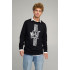 Sweatshirt men's OVERSIZE /no flis/