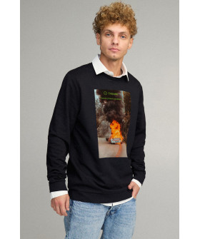 Sweatshirt men's OVERSIZE /no flis/