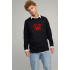 Sweatshirt men's OVERSIZE /no flis/