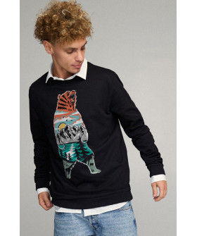 Sweatshirt men's OVERSIZE /no flis/