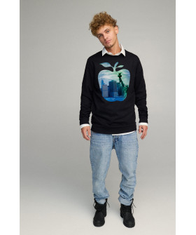 Світшот чоловічий OVERSIZE /no flis/