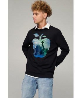 Sweatshirt men's OVERSIZE /no flis/