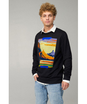 Sweatshirt men's OVERSIZE /no flis/