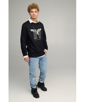 Світшот чоловічий OVERSIZE /no flis/