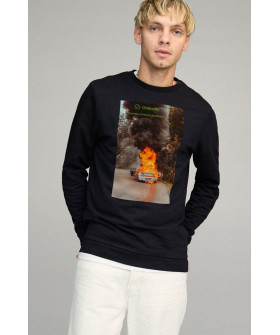 Men's sweatshirt BASIC /no flis/