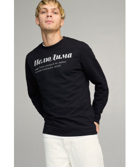 Men's sweatshirt BASIC /no flis/