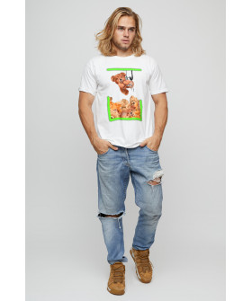 Футболка мужская базовая /air print/