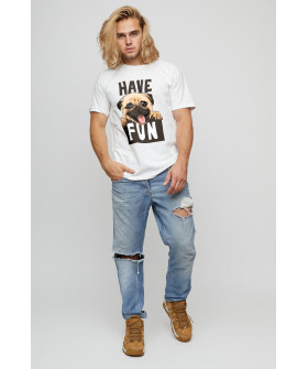 Футболка мужская базовая /air print/