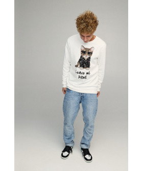 Men's sweatshirt BASIC /no flis/
