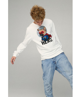 Men's sweatshirt BASIC /no flis/