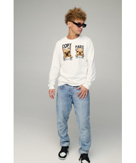 Men's sweatshirt BASIC /no flis/