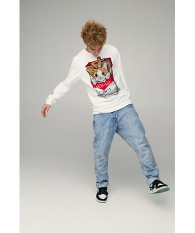 Світшот чоловічий BASIC /no flis/