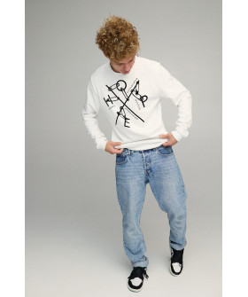Men's sweatshirt BASIC /no flis/