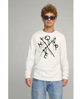 Men's sweatshirt BASIC /no flis/