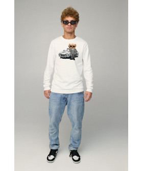 Men's sweatshirt BASIC /no flis/