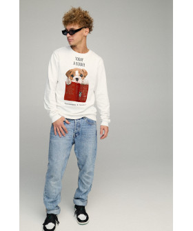 Men's sweatshirt BASIC /no flis/