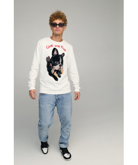 Men's sweatshirt BASIC /no flis/
