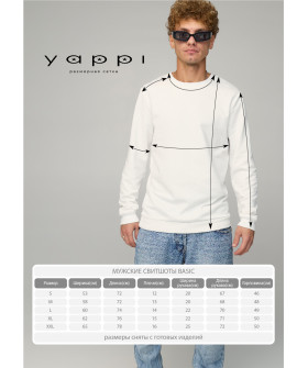 Men's sweatshirt BASIC /no flis/