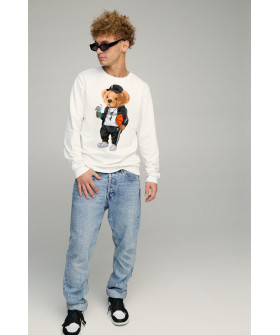 Men's sweatshirt BASIC /no flis/