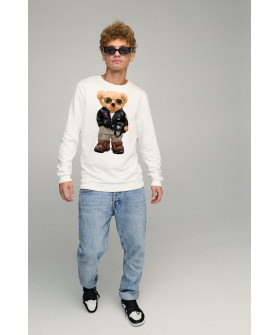 Men's sweatshirt BASIC /no flis/