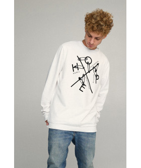 Sweatshirt men's OVERSIZE /no flis/