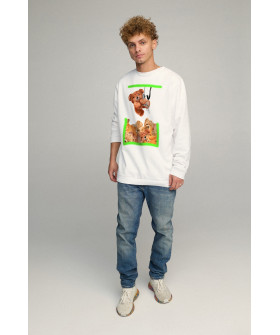 Sweatshirt men's OVERSIZE /no flis/