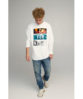 Sweatshirt men's OVERSIZE /no flis/