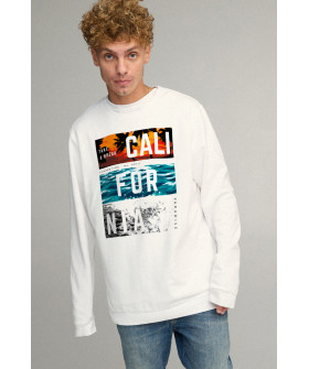 Sweatshirt men's OVERSIZE /no flis/